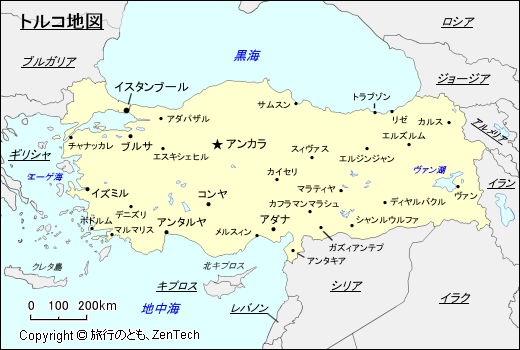 トルコ 地図